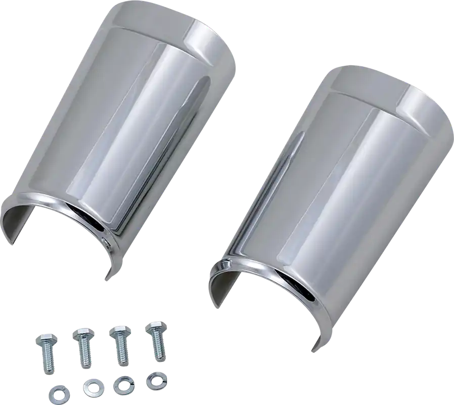 ARLEN NESS Fat Tire Fork Boot Cover - Chrome for 18-Inch Wide Front Fenders - Part 20-043 Fast Shipping