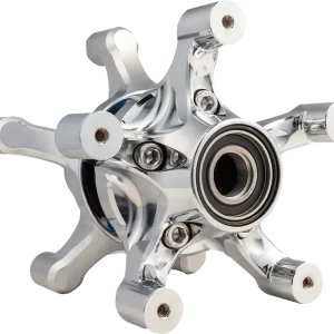 ARLEN NESS Spider Hub - Dual Disc Front Wheel - Chrome 71-661 New Arrival