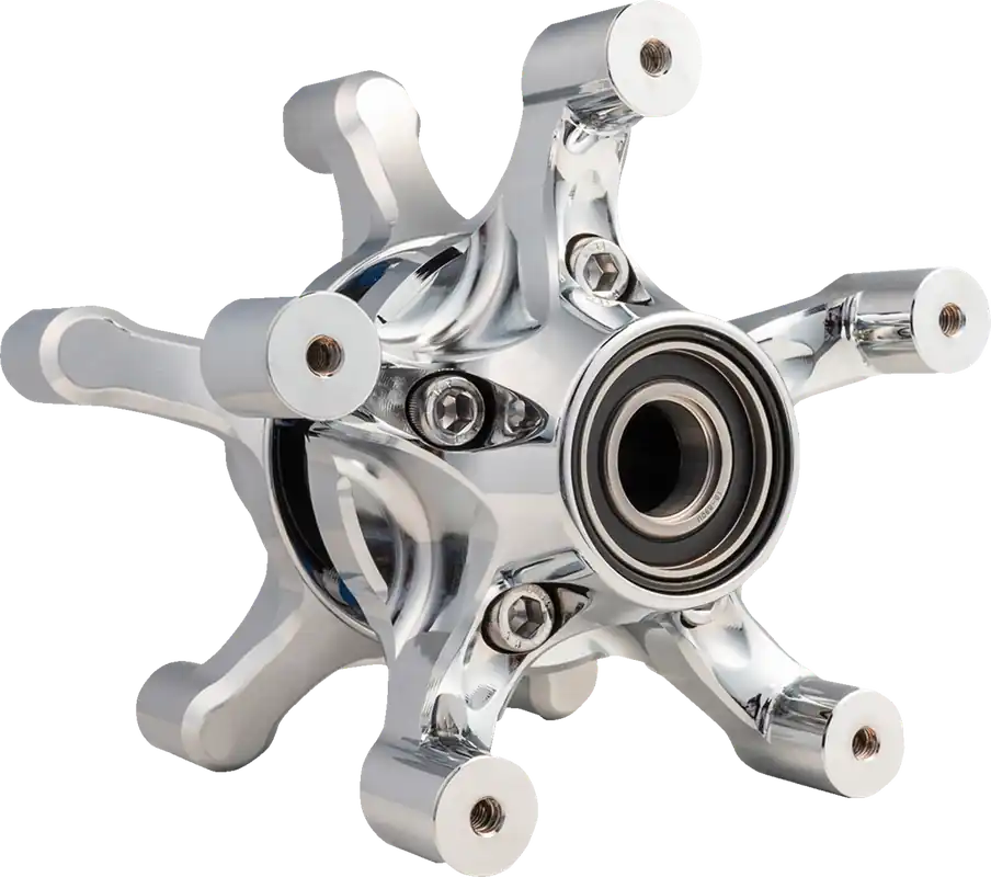 ARLEN NESS Spider Hub - Dual Disc Front Wheel - Chrome 71-661 New Arrival