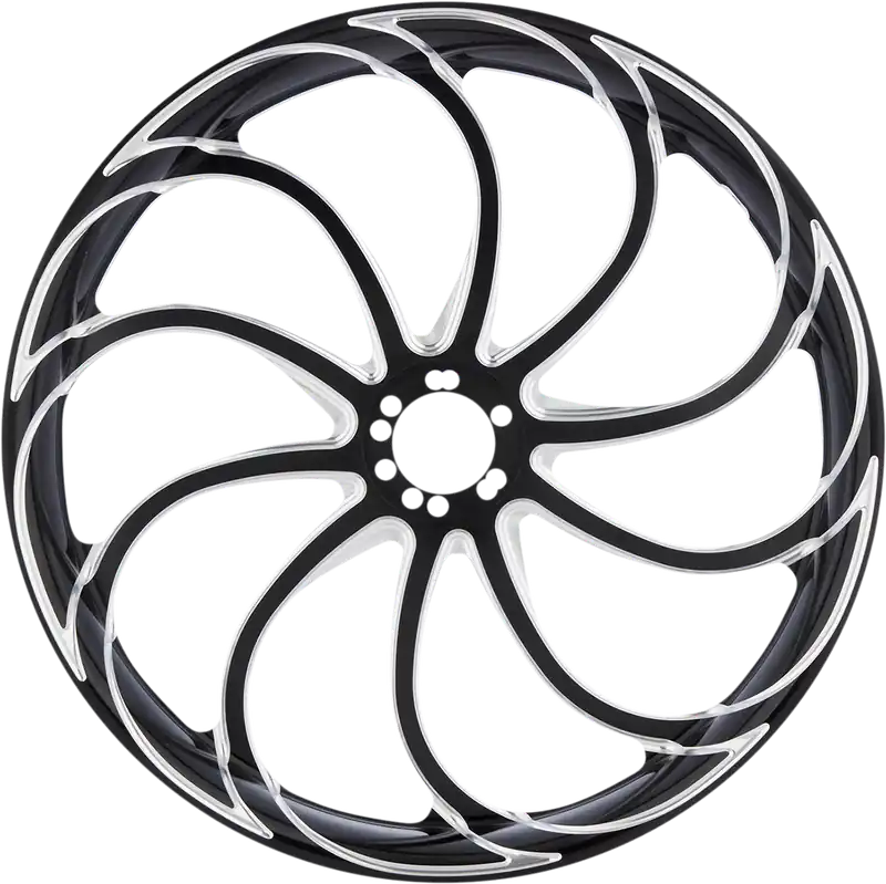 Arlen Ness Drift 18x5.5 Black Aluminum Rim with Rolled Edge - Part 71-561 Special Discount