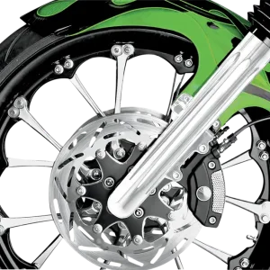 ARLEN NESS Deep Cut Chrome Fork Legs for '08-'13 FLT Dual Disc Touring Motorcycles - Part No. 06-510 Instant Buy