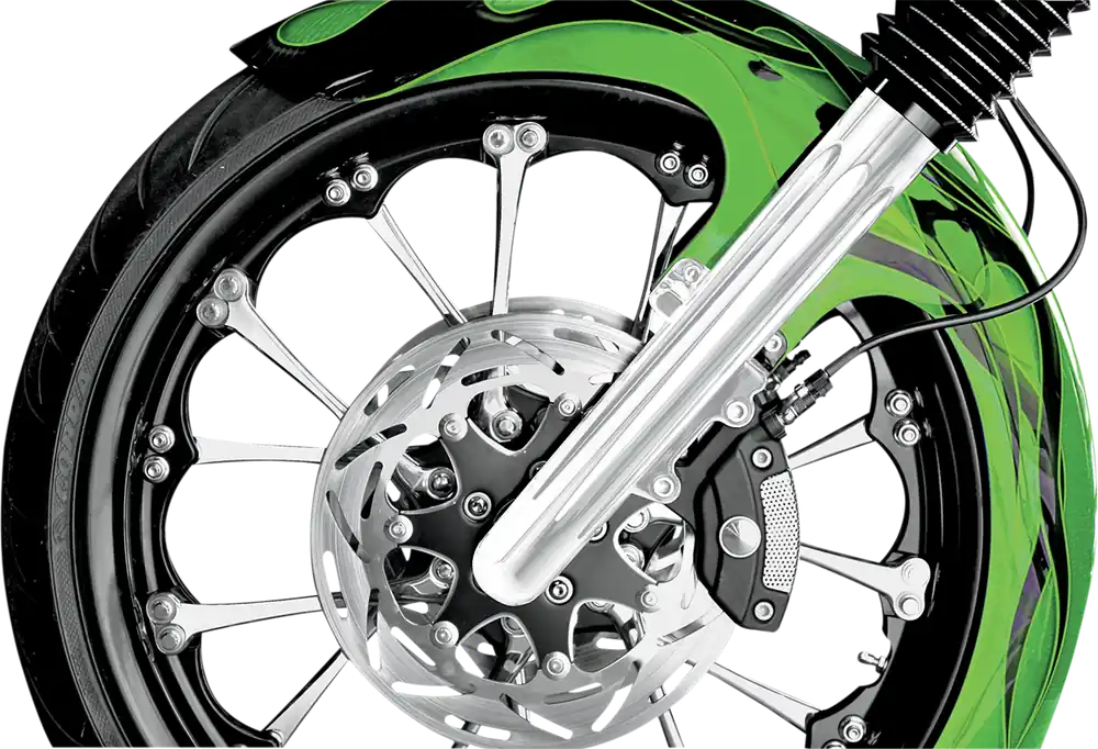 ARLEN NESS Deep Cut Chrome Fork Legs for '08-'13 FLT Dual Disc Touring Motorcycles - Part No. 06-510 Instant Buy