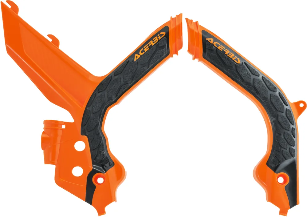 ACERBIS X Grip Frame Guards for KTM 2020-2021 Models * Orange and Black Last Chance