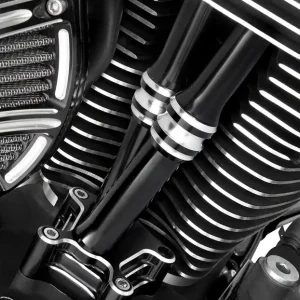 ARLEN NESS 03-633 Pushrod Tube Cover Kit for Twin Cam Engines - Black, 10 Gauge? Markdown