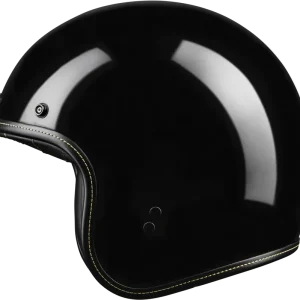 While Supplies Last Highway 21 .38 Retro Helmet Gloss Black - DOT Approved Motorcycle Helmet