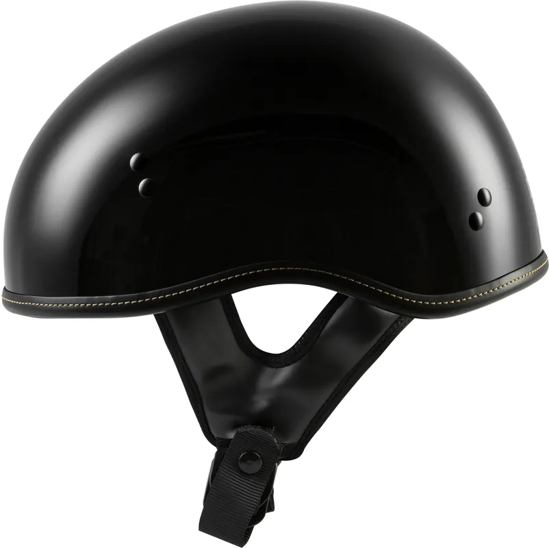 Viral HIGHWAY 21 .357 Solid Half Helmet Gloss Black XS * Classic Style & Durable Protection