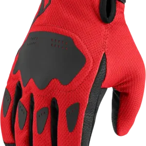 Wholesale ICON Hooligan* CE Motorcycle Gloves - Red, Size 3XL - Part Number 3301-4389