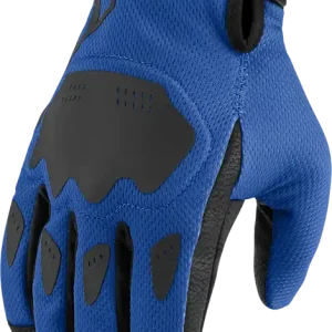 Warranty Included ICON Hooligan* CE Gloves - Blue, 2XL - Urban Sport Motorcycle Riding Gear