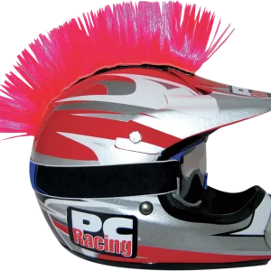 Warranty Included PC RACING Helmet Mohawk - Pink PCHMPINK | Easy Attach Helmet Decal for Riders