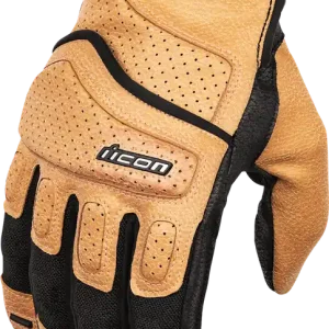 While Supplies Last ICON Women's Superduty3* Gloves - Tan - XL | Motorcycle and Street Riding Gloves