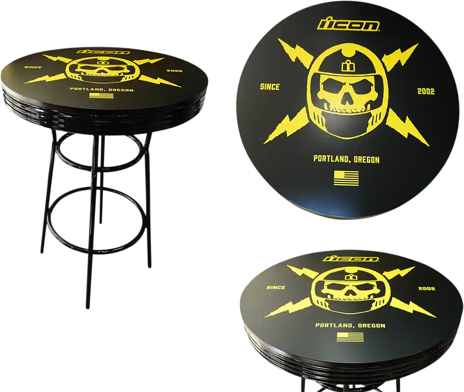 Wholesale ICON Round Pub Table - 30-Inch Diameter, Black Polyurethane Coated MDF Top, Model X80-6024ICB