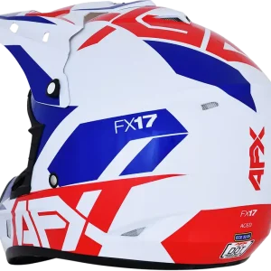 AFX FX-17 Helmet Aced - Red, White & Blue - Medium (Part No. 0110-6480) Super Sale