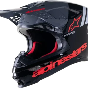Alpinestars Supertech M8 Helmet - Radium 2 MIPS? - Gloss Black & Neon Red - Medium Budget