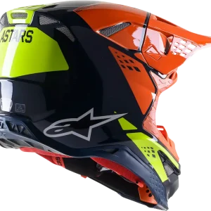 ALPINESTARS Supertech M8 Helmet - Factory Blue/Orange/Yellow - Medium Super Sale