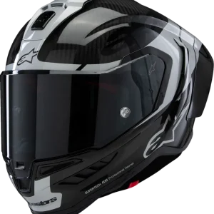 ALPINESTARS Supertech R10 Helmet - Element Carbon/Silver/Black - XS Professional Grade