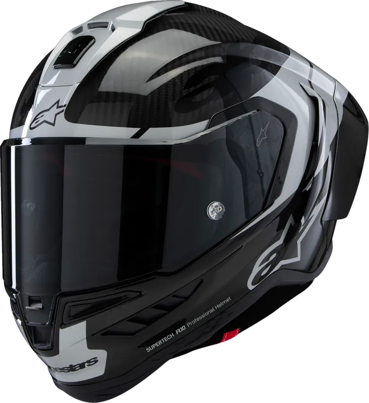ALPINESTARS Supertech R10 Helmet - Element Carbon/Silver/Black - XS Professional Grade