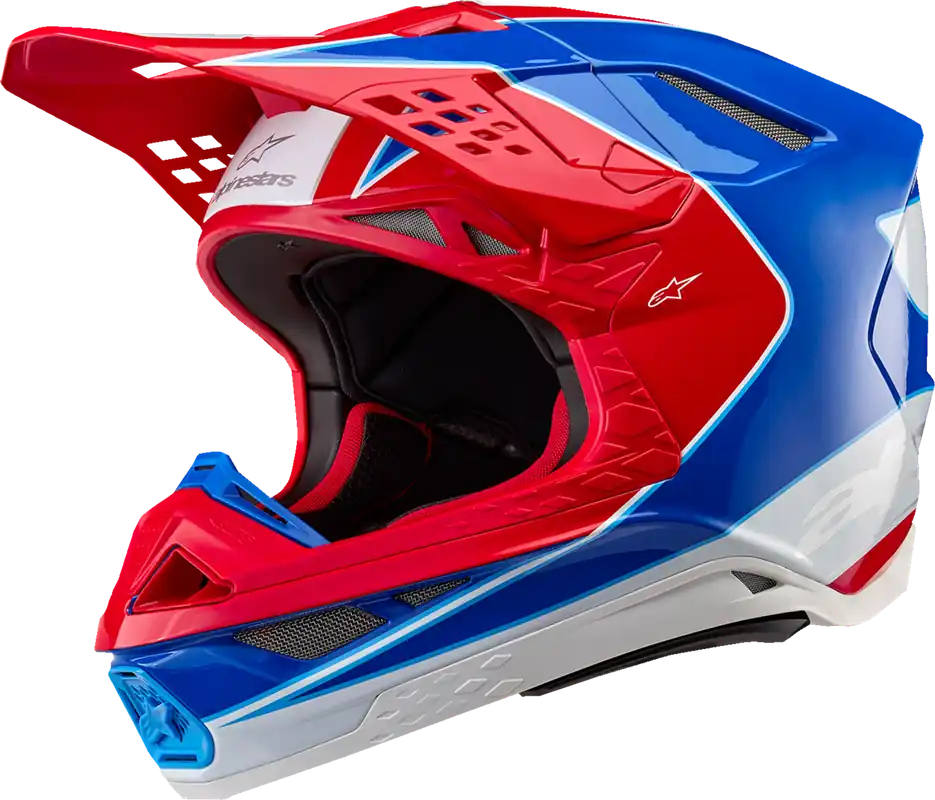 ALPINESTARS Supertech M10 Helmet - Aeon MIPS? - Bright Red/Blue - XS Genuine