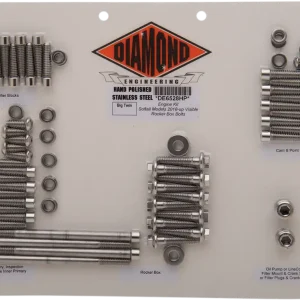 Affordable Diamond Engineering Fastener Kit for Engine and Rocker Box - OEM FLF/FXB DE6528HP