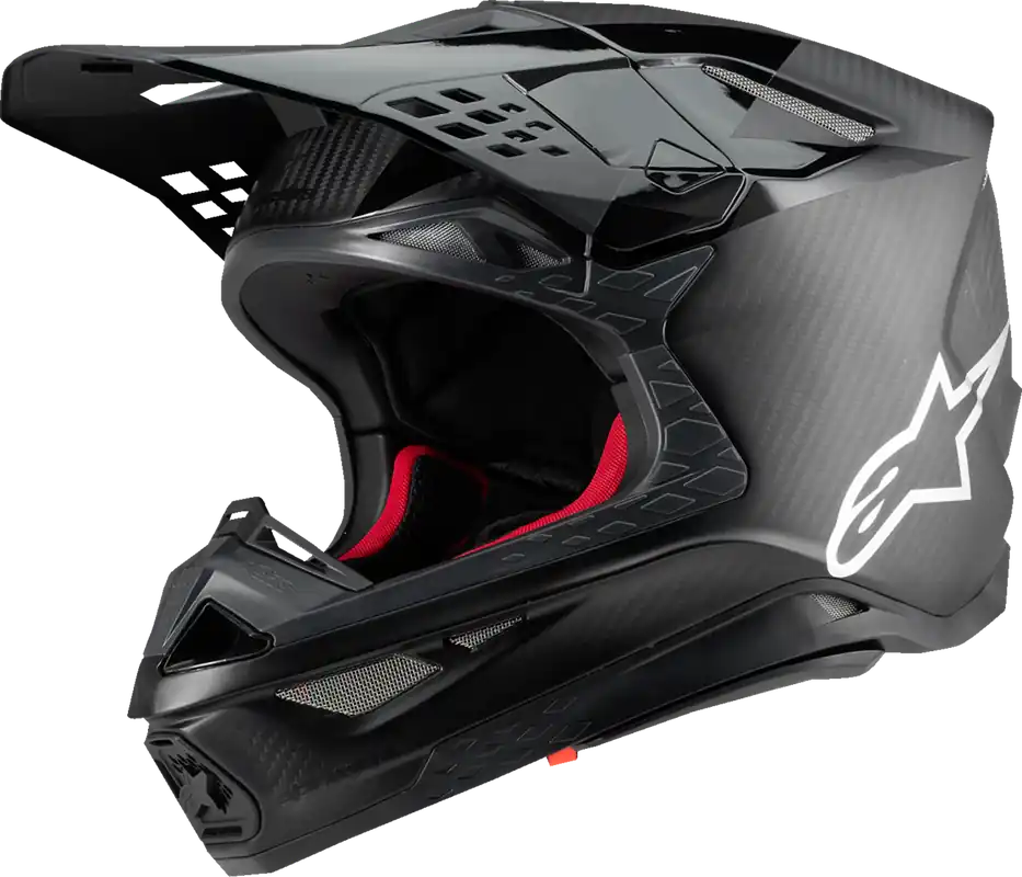Affordable Alpinestars Supertech M10 Helmet - Fame - MIPS? - Black Carbon - Medium