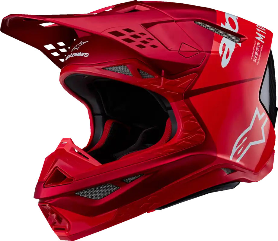 Alpinestars Supertech M10 Flood Helmet - MIPS?, Red Fluorescent/Red, Large Secure Checkout
