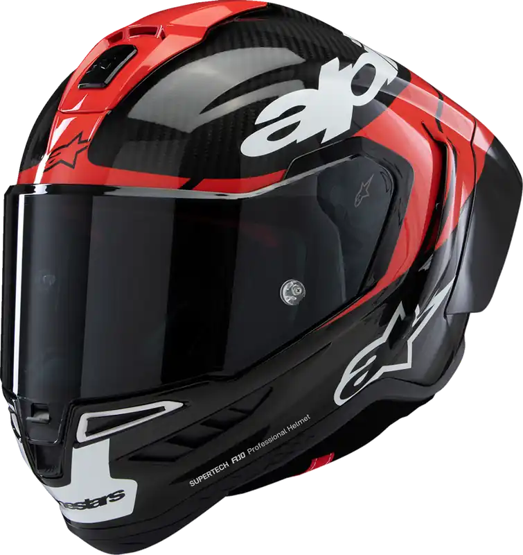 ALPINESTARS Supertech R10 Element Carbon Helmet - Red & White, 2XL Limited Edition