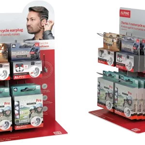 ALPINE HEARING PROTECTION Earplugs Counter Display * 16 Pack with Tour, Race, and Pro Earplugs Hassle-Free Returns