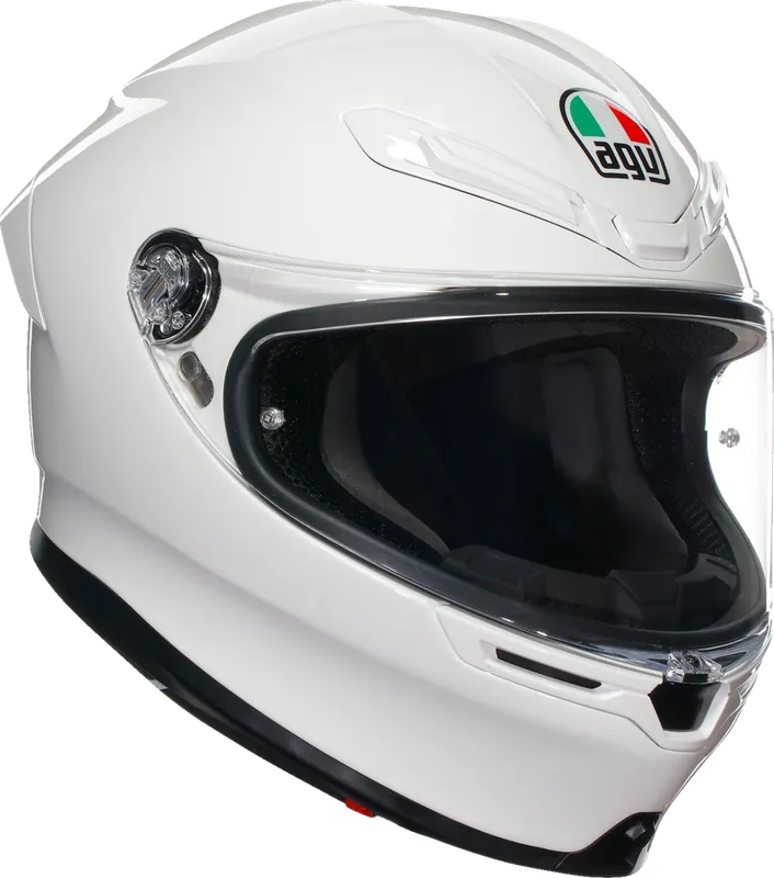 AGV K6 S Helmet - White - Extra Large (XL) | Advanced Racing Helmet with Carbon-Aramid Shell Don’t Miss Out