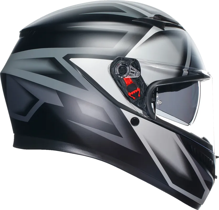 AGV K3 Helmet - Compound Matte Black/Gray, Small (Part No. 2118381004008S) Secure Checkout