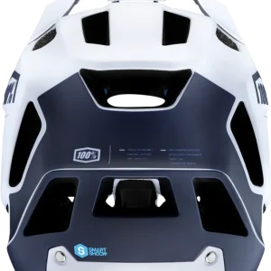 100% Trajecta Helmet - Fidlock Magnetic Buckle, Black/White, Large (Part #80003-00007) Price Drop