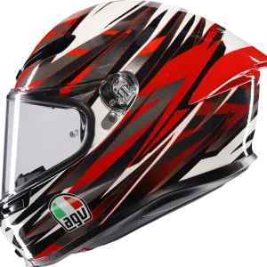 AGV K6 S Reeval Helmet - White, Red & Gray, XL by AGV Part 2118395002-023-XL Secure Checkout