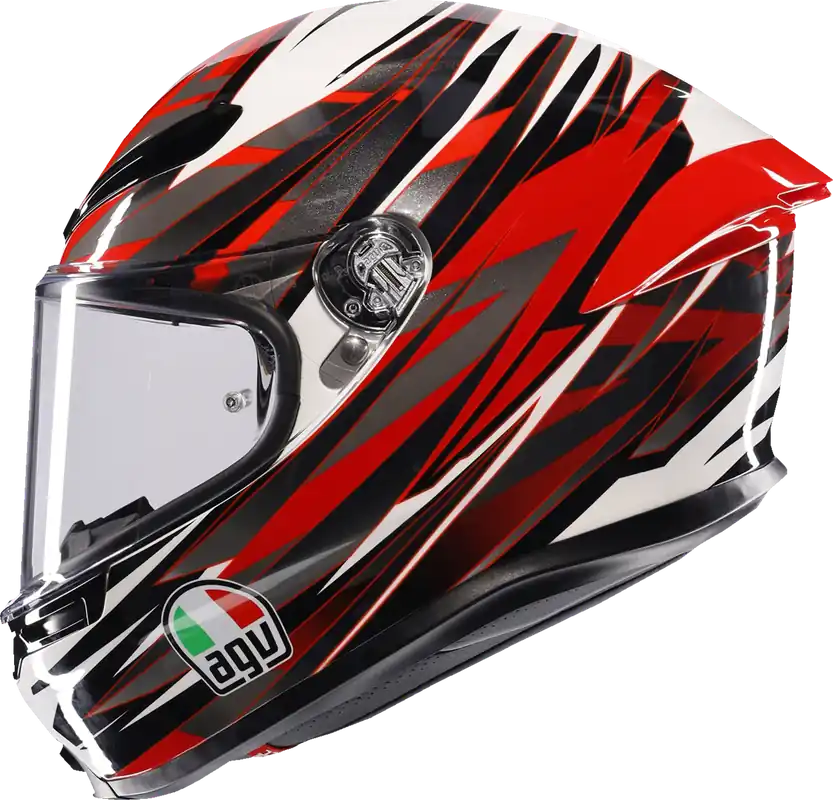 AGV K6 S Reeval Helmet - White, Red & Gray, XL by AGV Part 2118395002-023-XL Secure Checkout