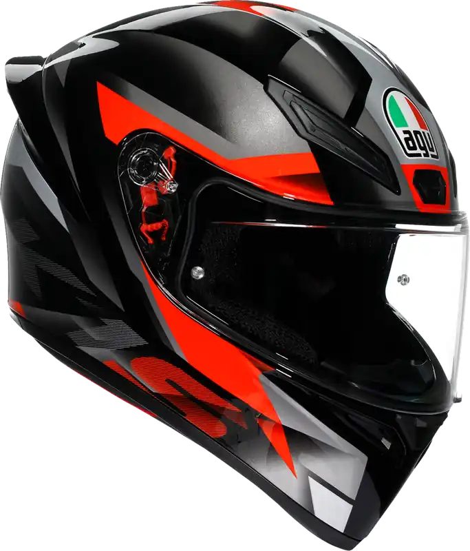 AGV K1 S Helmet - Fastlap Black, Gray & Red - 2XL | High-Performance Motorcycle Helmet Best Price