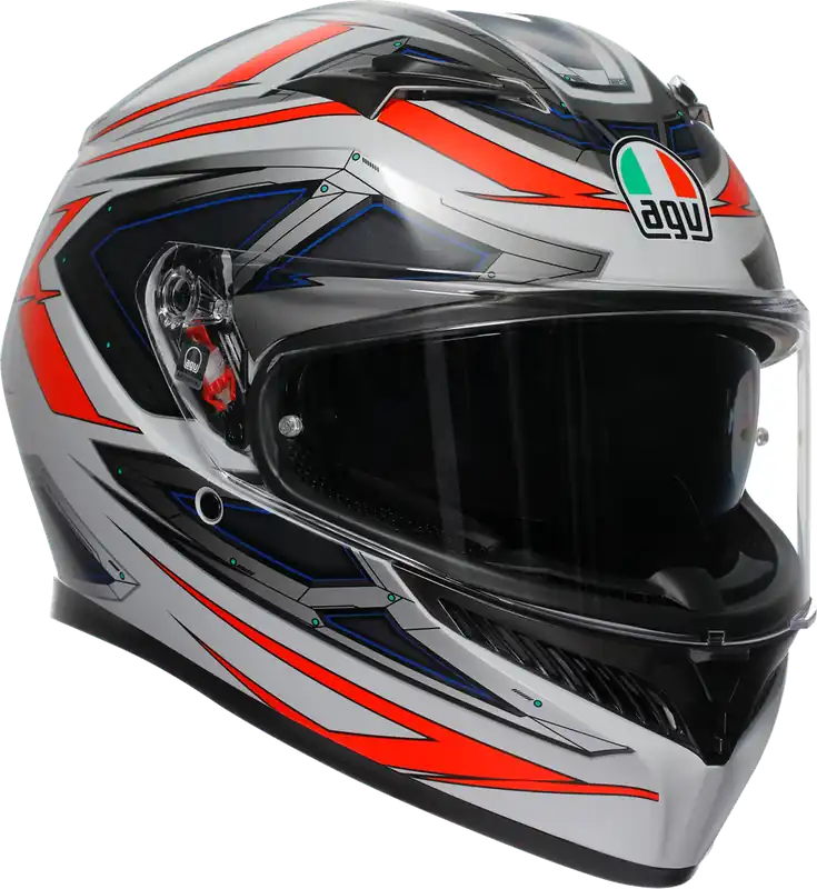 AGV K3 Helmet Space Matte White/Red Fluo 2XL * Advanced Motorcycle Safety and Comfort Weekend Sale