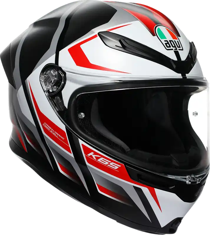 AGV K6 S Helmet Karve Matte Black/White/Red * Small Same Day Shipping