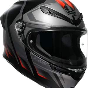 AGV K6 S Karve Matte Black/Gray/Red Large Motorcycle Helmet - Lightweight, Aerodynamic & Safe Flash Sale
