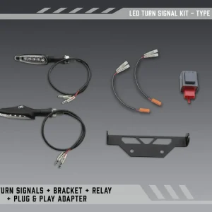 Yoshimura Fe V2 Standard LED Turn Signal Kit with OEM Signal Bracket and License Plate Frame Holiday Sale