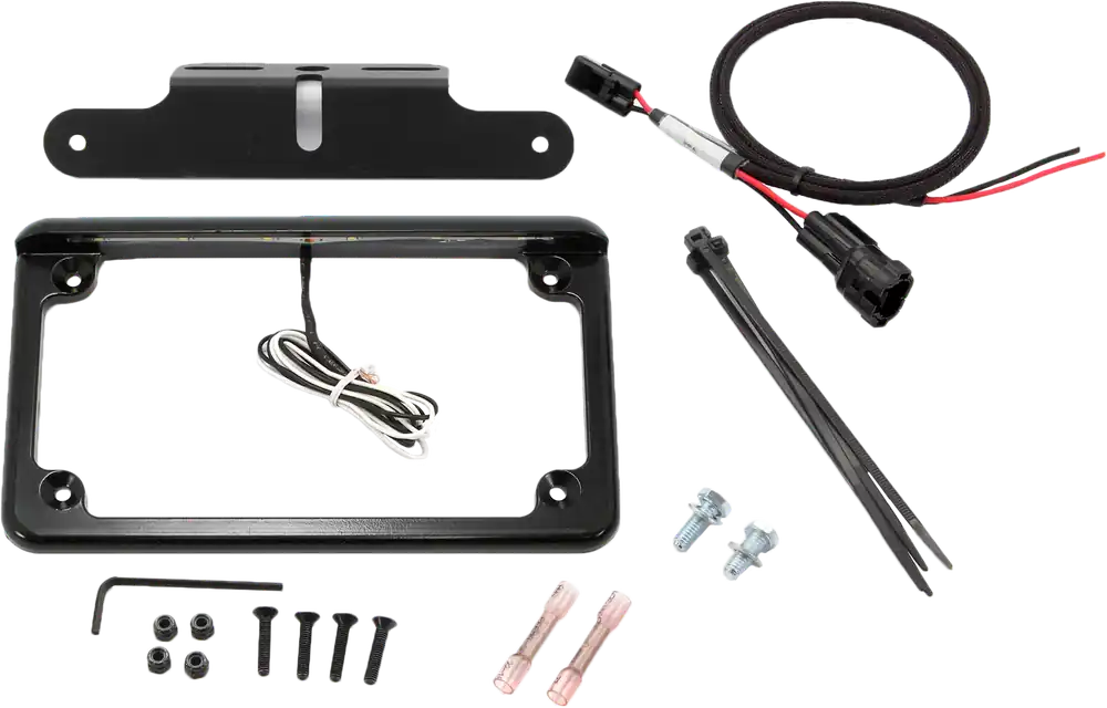 XTC Power Products CFM-U10-LF6BK 6-Inch Black License Plate Frame with 6 White LEDs Reduced Price