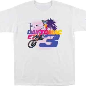 Authentic FMF Daytomac T-Shirt White XL SU25118913WHTXL - Soft Spun Cotton Graphic Tee