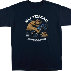 Weekend Sale FMF B3AR T-Shirt in Navy * Size XL, Soft Spun Cotton with Graphic Print