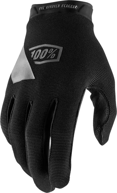 100-Percent Ridecamp Gloves Black Large - Durable Cycling Gloves with Tech-Thread Connectivity New Release