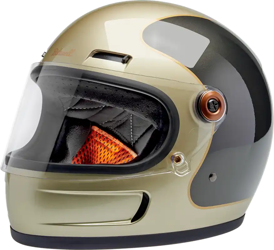 Authentic BILTWELL Gringo SV Helmet - Tracker - Gloss Metallic Champagne/Charcoal - Medium
