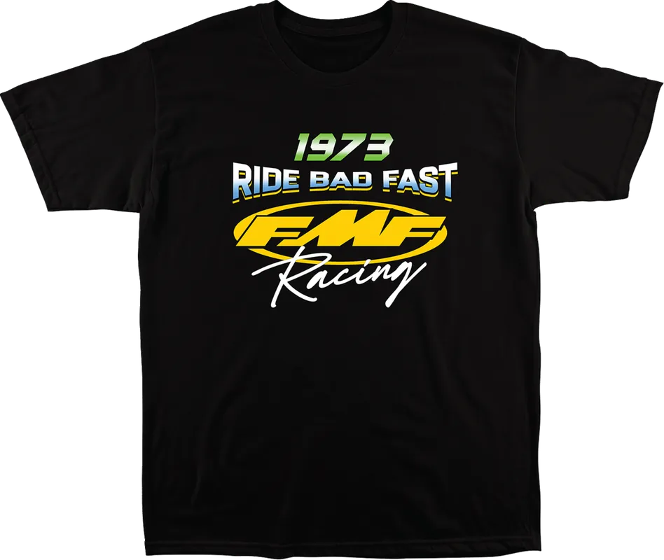 Worldwide Shipping FMF Photo Finish T-Shirt - Black - Medium, Soft Spun Cotton with Graphic Print