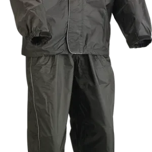 Z1R 2-Piece Rainsuit Black Large - Waterproof Motorcycle Riding Gear Part 2851-0524 Best Price