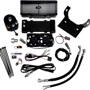 ULTRACOOL Oil Cooler Kit RF-1F for Touring Vehicles with Waterproof Fans and Aluminum Heat Exchanger Next Day Delivery