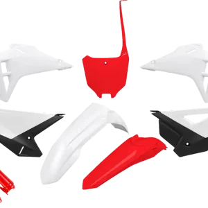 UFO Body Kit for Honda CRF 250R/450R - White/Red, Part Number HOKIT127F@222 Top Rated