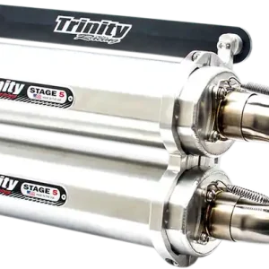 TRINITY RACING Stage 5 Dual Exhaust System TR-4174D for Enhanced Performance and Sound Latest