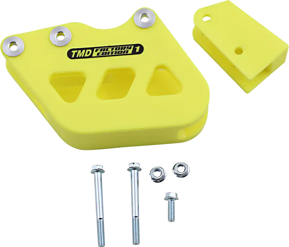 Authentic T.M. Designworks Chain Guide - Yellow for Suzuki RCG-SMX-YL