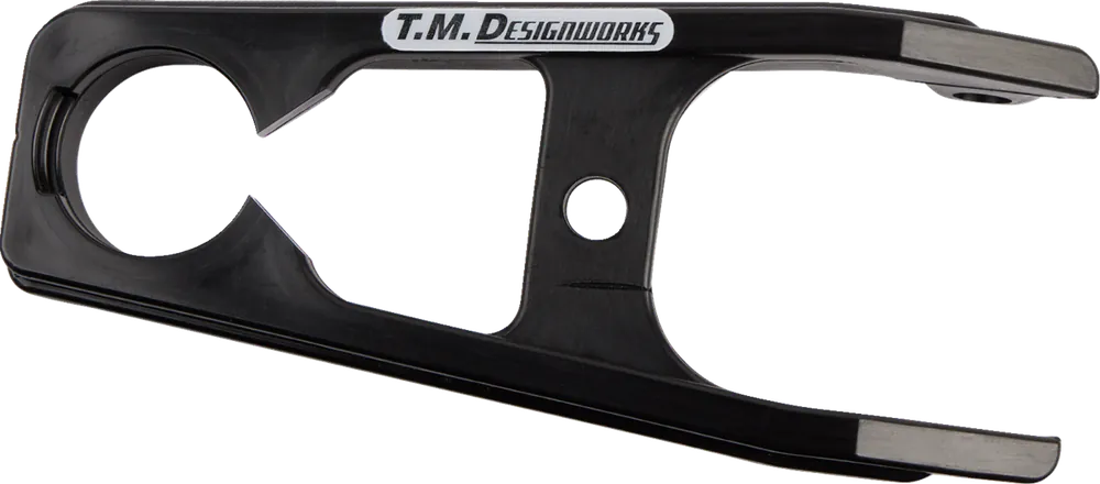 Authentic T.M. DESIGNWORKS Front Chain Slider for KFX/LTZ400 - Black (Part Number: SCP-401-BK)
