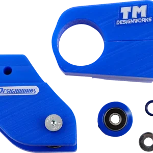 Affordable T.M. Designworks Chain Guide and Slider Kit for Yamaha YCP-YBW-BU in Blue