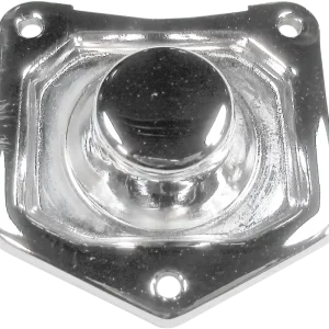 Viral TERRY COMPONENTS Starter Solenoid Cover 555150 - Chrome-Plated Steel